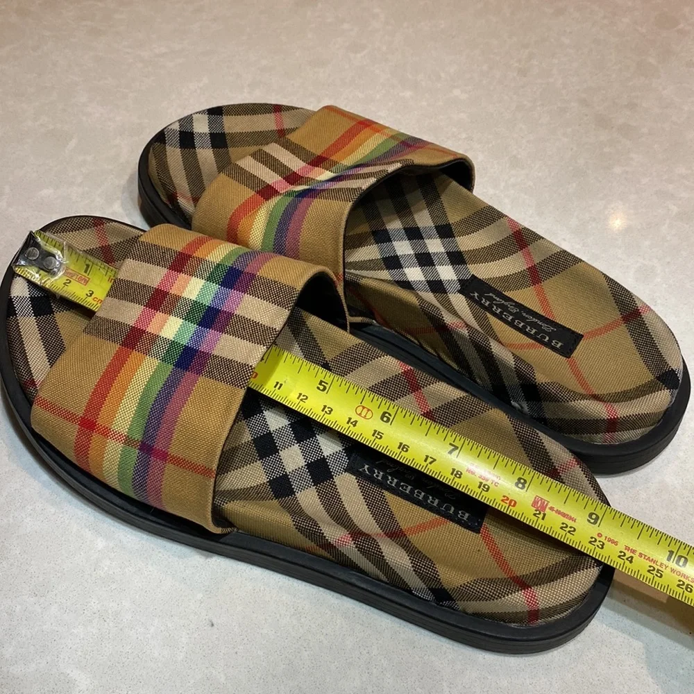 Burberry Women's Rainbow Vintage Check Slide Woman US 6-6.5 /23.5 cm⭐️⭐️⭐️⭐️ - Picture 16 of 17